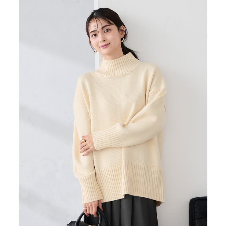 アイボリー | バックスリットニット | a.v.v【WOMEN】