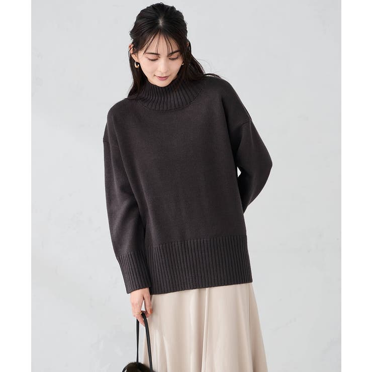 ダークグレー | バックスリットニット | a.v.v【WOMEN】