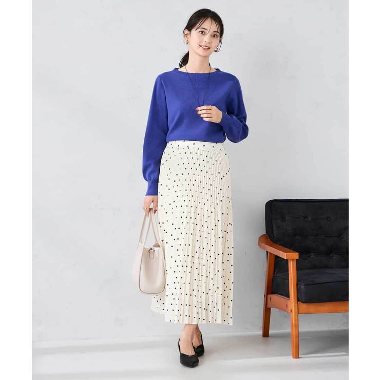 【洗える】ボートネック美ラクるパフスリーブニット | a.v.v【WOMEN】 | 詳細画像11 