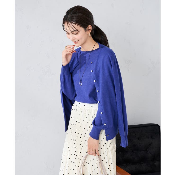 【洗える】ボートネック美ラクるパフスリーブニット | a.v.v【WOMEN】 | 詳細画像15 