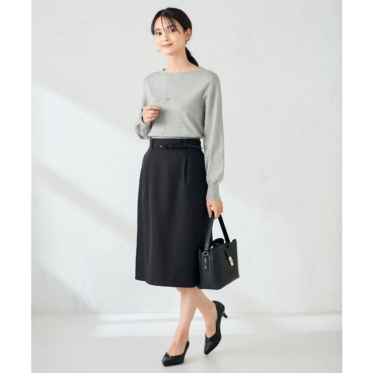 【洗える】ボートネック美ラクるパフスリーブニット | a.v.v【WOMEN】 | 詳細画像40 