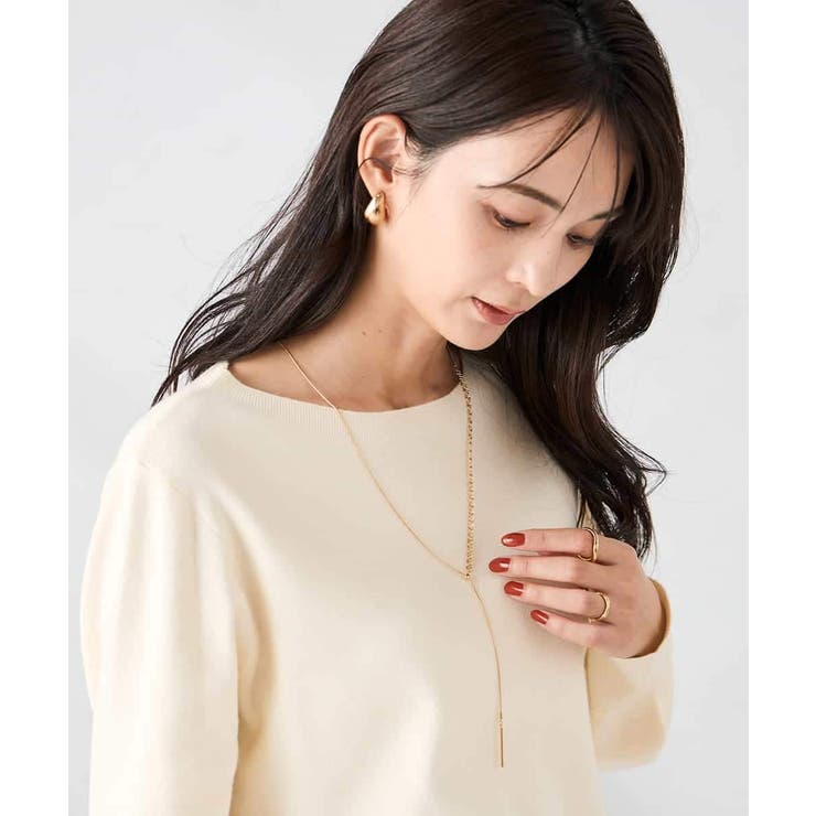 【洗える】ボートネック美ラクるパフスリーブニット | a.v.v【WOMEN】 | 詳細画像49 