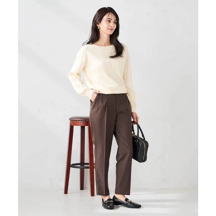 【洗える】ボートネック美ラクるパフスリーブニット | a.v.v【WOMEN】 | 詳細画像53 