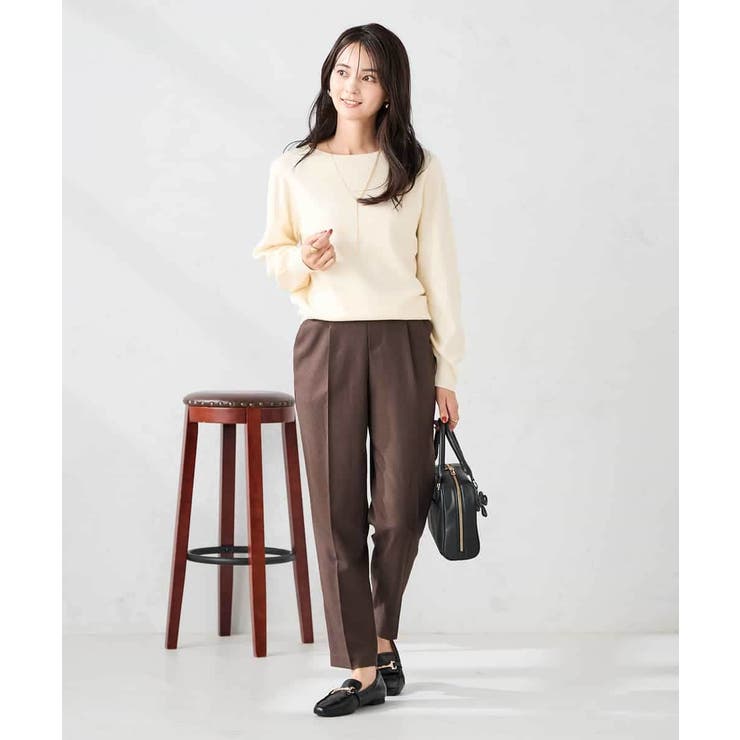 【洗える】ボートネック美ラクるパフスリーブニット | a.v.v【WOMEN】 | 詳細画像55 