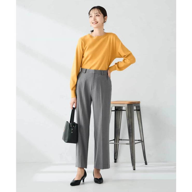 【洗える】ボートネック美ラクるパフスリーブニット | a.v.v【WOMEN】 | 詳細画像6 