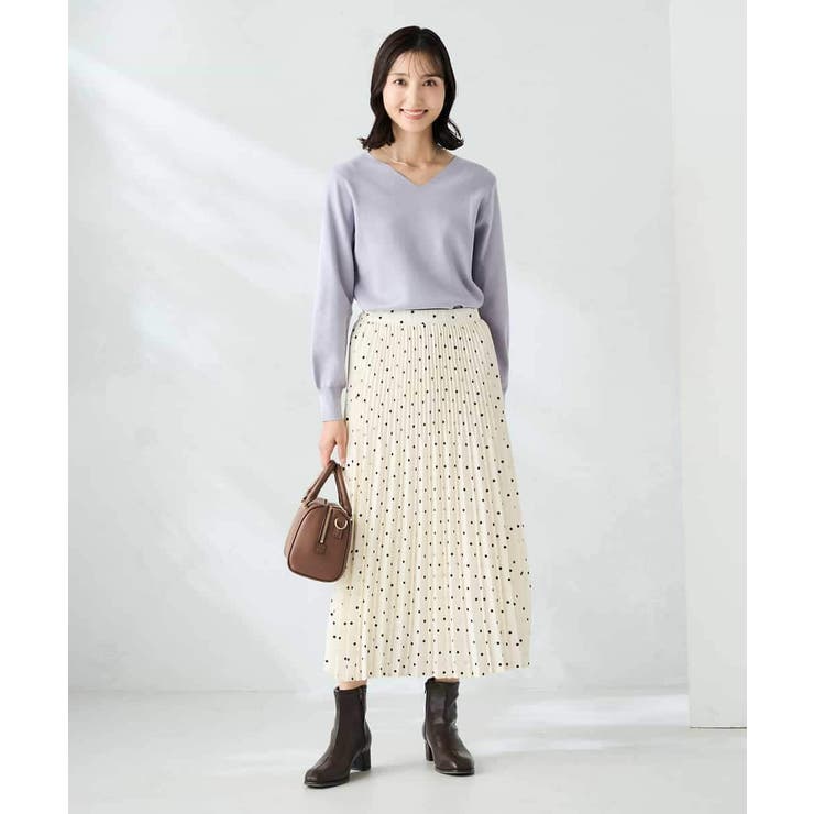 【洗える】Vネック美ラクるパフスリーブニット【WEB限定】 | a.v.v【WOMEN】 | 詳細画像10 