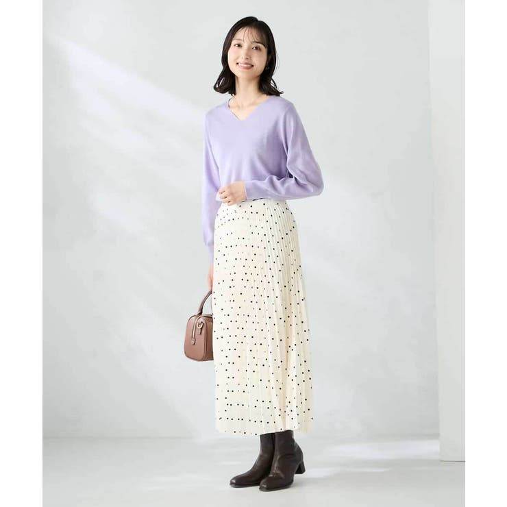 【洗える】Vネック美ラクるパフスリーブニット【WEB限定】 | a.v.v【WOMEN】 | 詳細画像12 