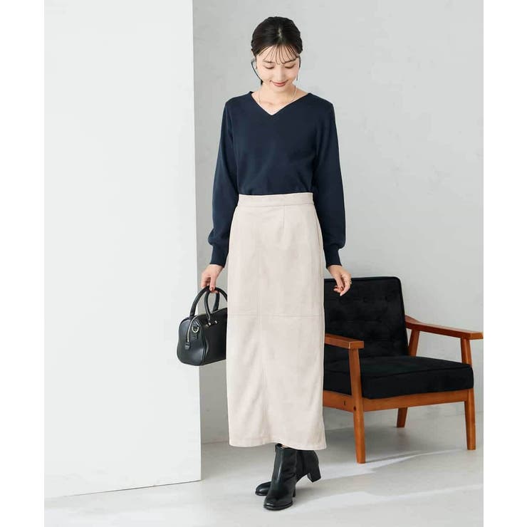 【洗える】Vネック美ラクるパフスリーブニット【WEB限定】 | a.v.v【WOMEN】 | 詳細画像17 