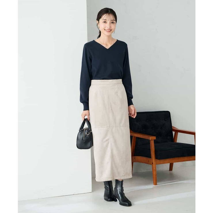 【洗える】Vネック美ラクるパフスリーブニット【WEB限定】 | a.v.v【WOMEN】 | 詳細画像18 