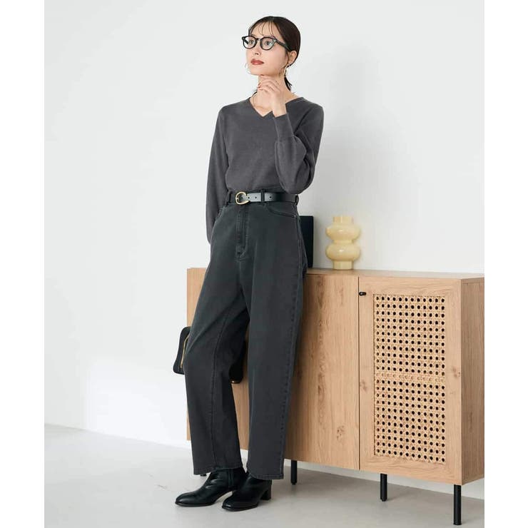 【洗える】Vネック美ラクるパフスリーブニット【WEB限定】 | a.v.v【WOMEN】 | 詳細画像23 