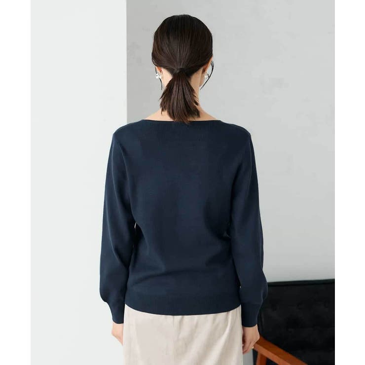 【洗える】Vネック美ラクるパフスリーブニット【WEB限定】 | a.v.v【WOMEN】 | 詳細画像27 