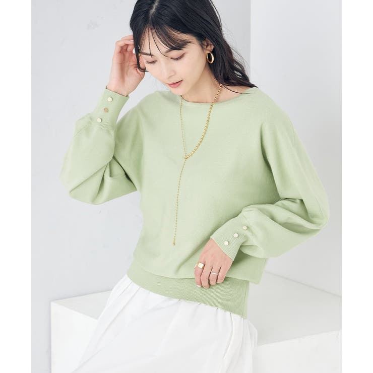 バックスリットドルマンニット | a.v.v【WOMEN】 | 詳細画像1 