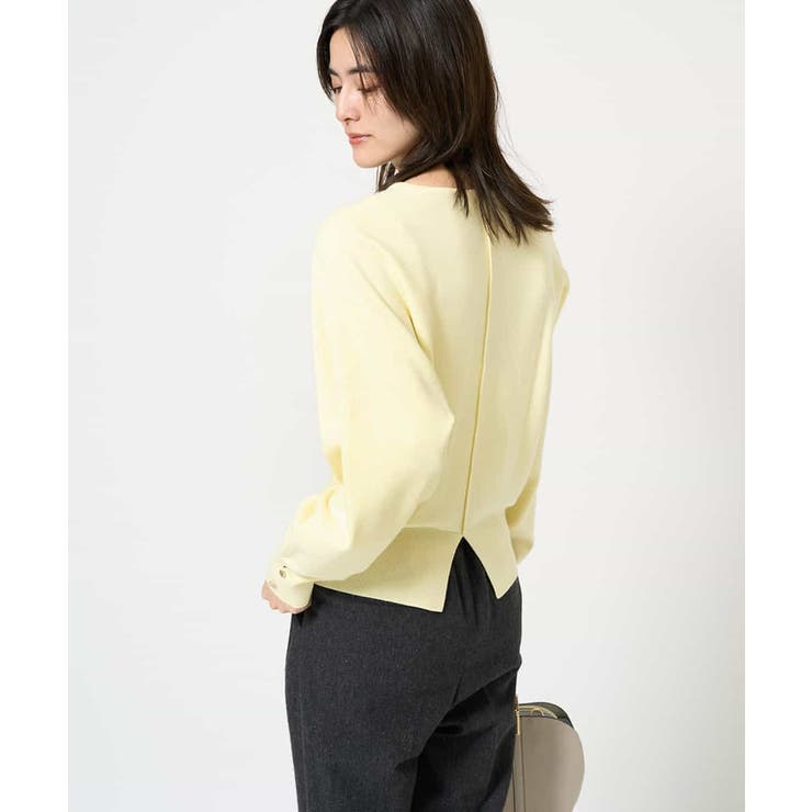 ライトイエロー | バックスリットドルマンニット | a.v.v【WOMEN】