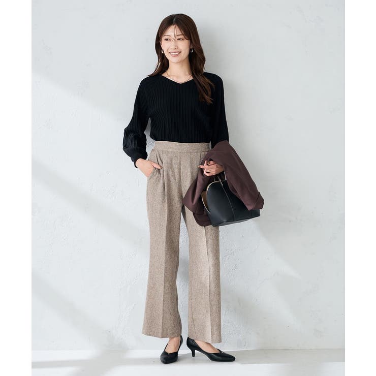 プリーツライクVネックニット | a.v.v【WOMEN】 | 詳細画像16 