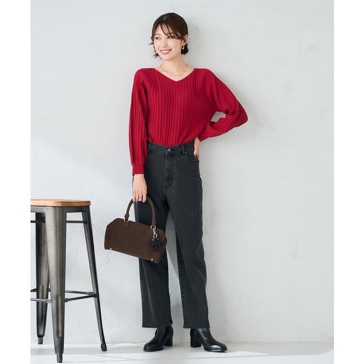 プリーツライクVネックニット | a.v.v【WOMEN】 | 詳細画像6 