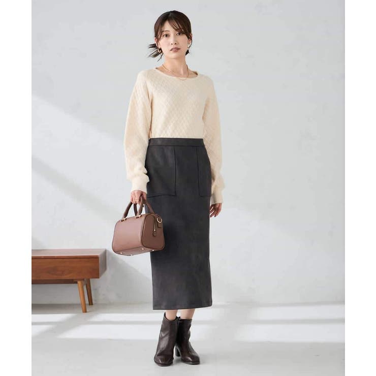 ダイヤ柄ニットプルオーバー | a.v.v【WOMEN】 | 詳細画像13 