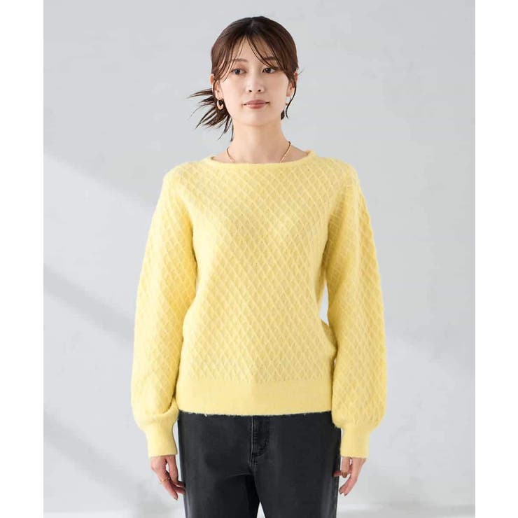 ダイヤ柄ニットプルオーバー | a.v.v【WOMEN】 | 詳細画像15 