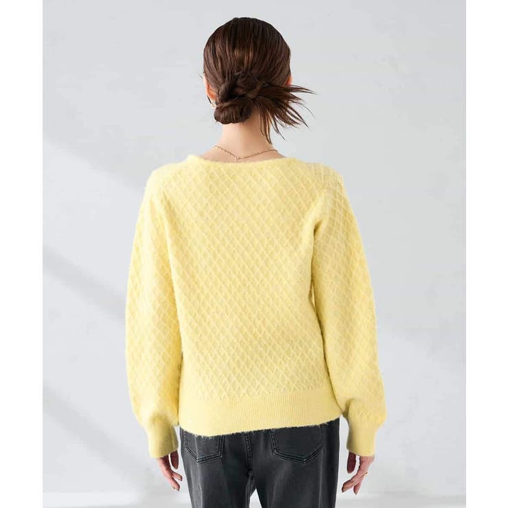 ダイヤ柄ニットプルオーバー | a.v.v【WOMEN】 | 詳細画像17 