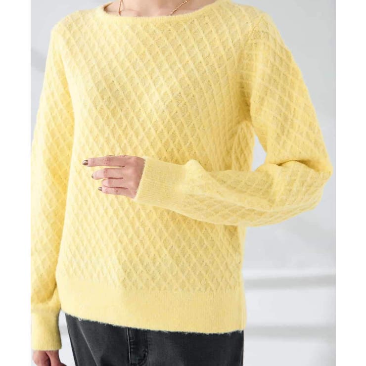 ダイヤ柄ニットプルオーバー | a.v.v【WOMEN】 | 詳細画像19 