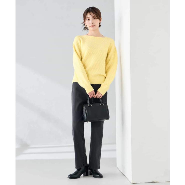 ダイヤ柄ニットプルオーバー | a.v.v【WOMEN】 | 詳細画像4 