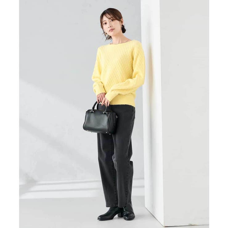 ダイヤ柄ニットプルオーバー | a.v.v【WOMEN】 | 詳細画像6 