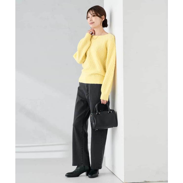 ダイヤ柄ニットプルオーバー | a.v.v【WOMEN】 | 詳細画像8 