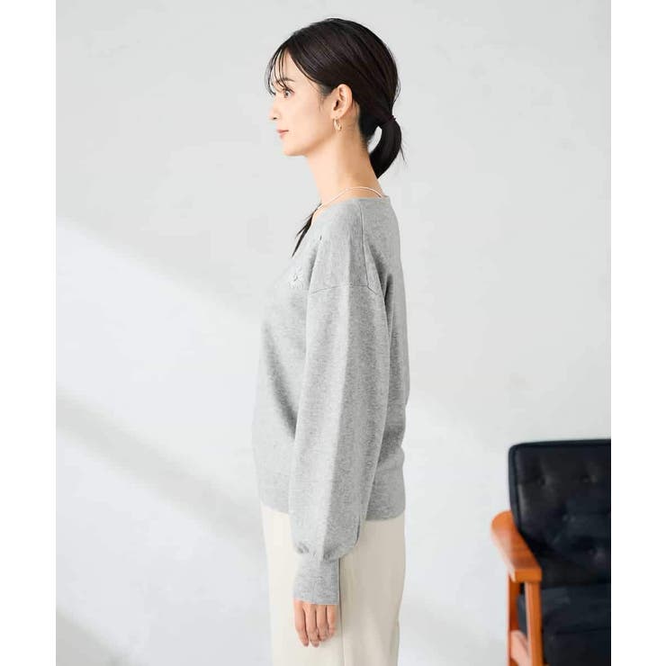 フラワー刺繍ニットプルオーバー | a.v.v【WOMEN】 | 詳細画像24 