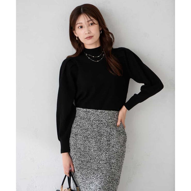 プチハイネックショルダータックニット | a.v.v【WOMEN】 | 詳細画像10 