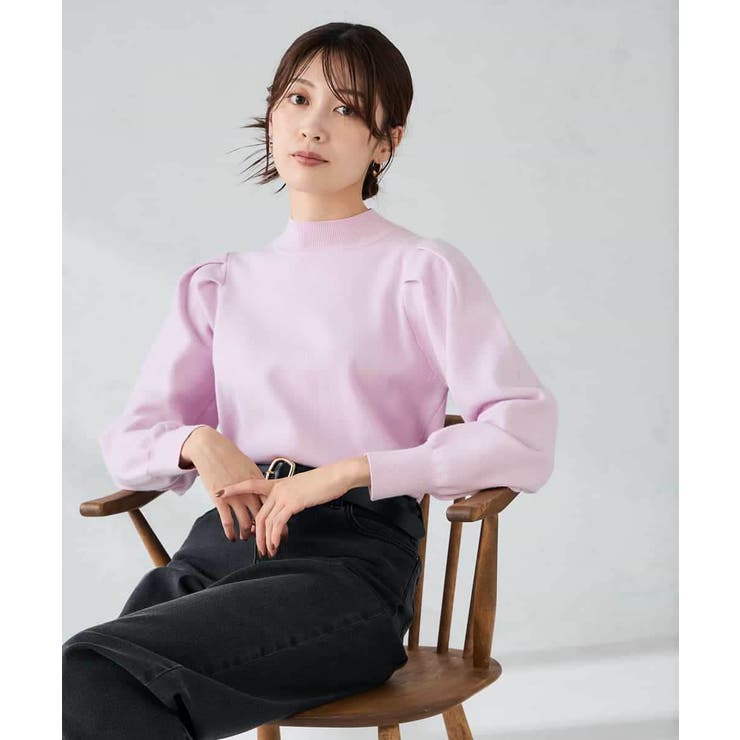 プチハイネックショルダータックニット | a.v.v【WOMEN】 | 詳細画像3 