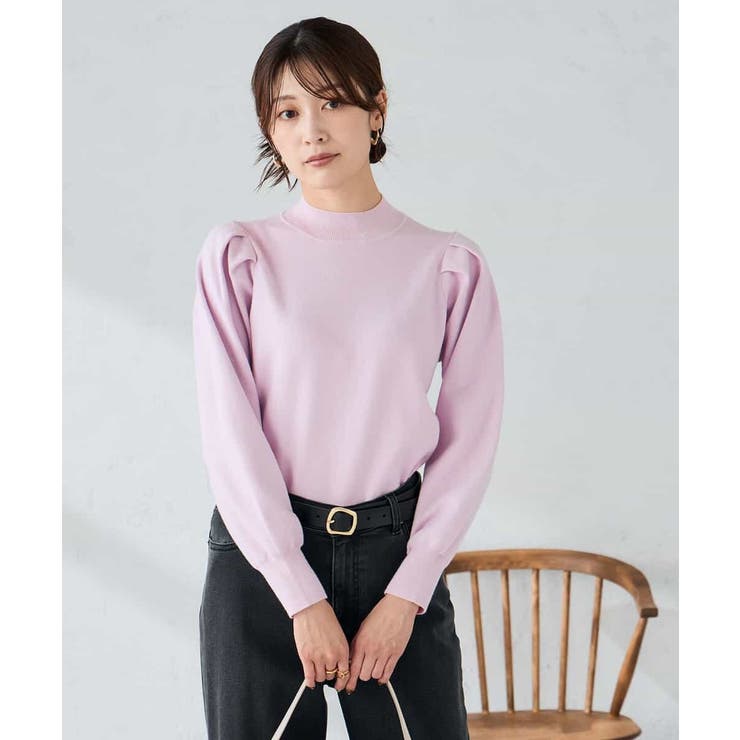 プチハイネックショルダータックニット | a.v.v【WOMEN】 | 詳細画像31 