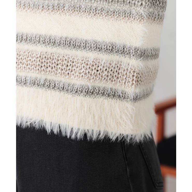 フェザーボーダーニット | a.v.v【WOMEN】 | 詳細画像12 