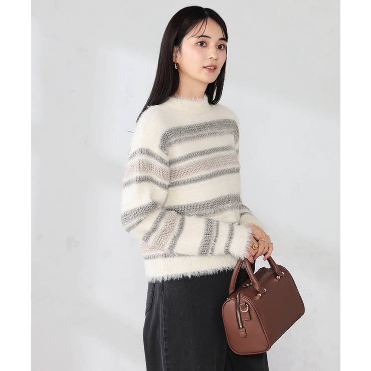 フェザーボーダーニット | a.v.v【WOMEN】 | 詳細画像2 