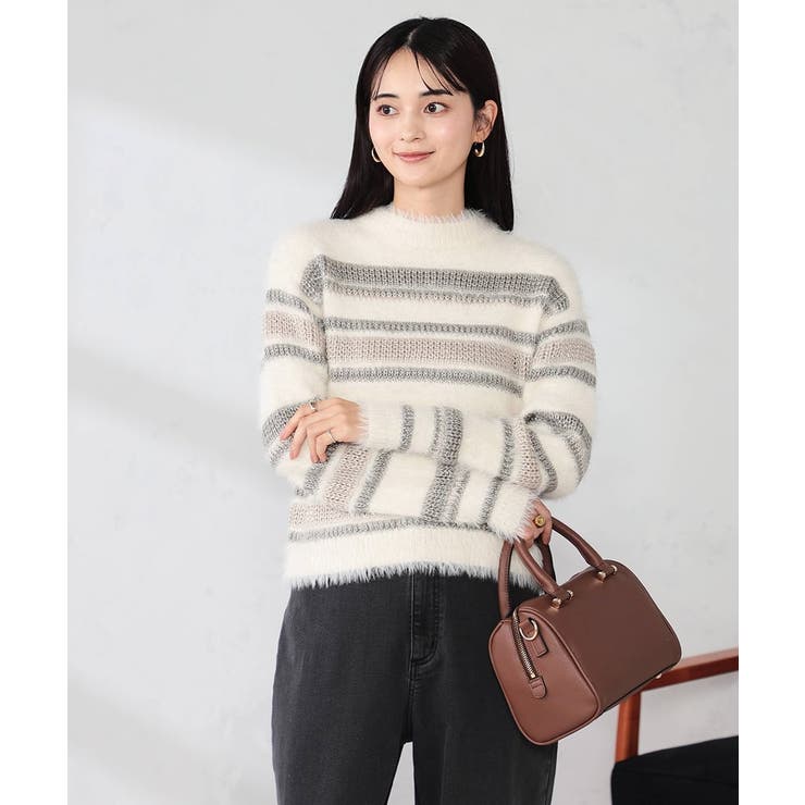 フェザーボーダーニット | a.v.v【WOMEN】 | 詳細画像3 