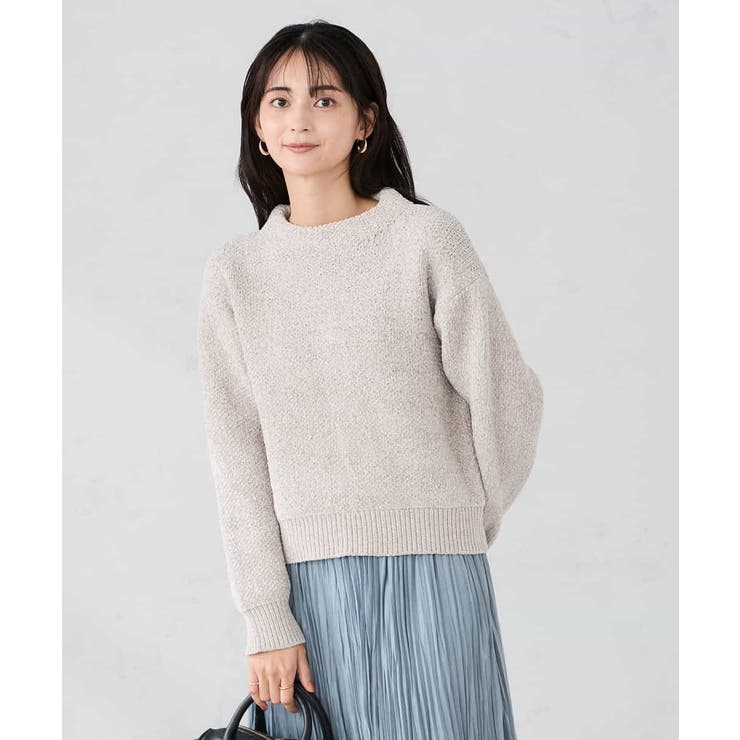 グレージュ | モールヤーンニット | a.v.v【WOMEN】