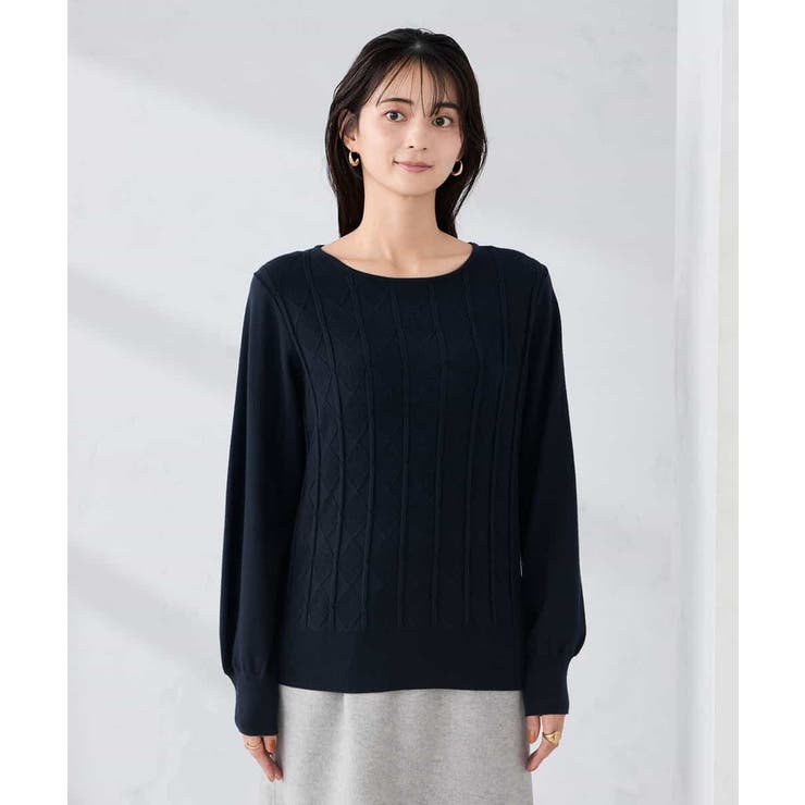 アーガイルパフスリーブニット | a.v.v【WOMEN】 | 詳細画像16 