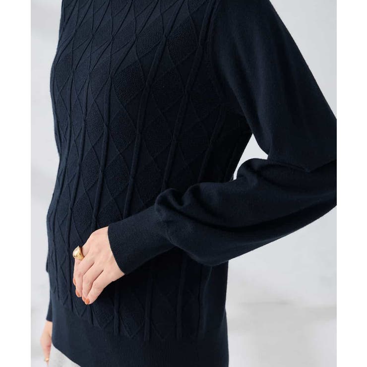 アーガイルパフスリーブニット | a.v.v【WOMEN】 | 詳細画像20 
