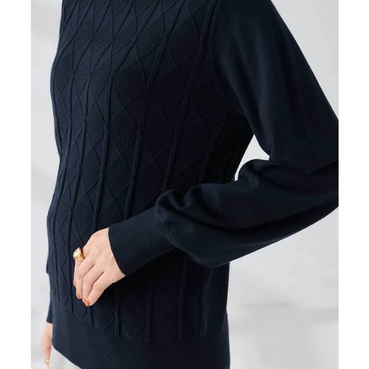 アーガイルパフスリーブニット | a.v.v【WOMEN】 | 詳細画像27 