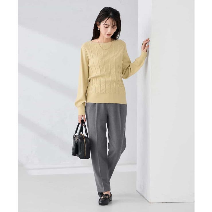 アーガイルパフスリーブニット | a.v.v【WOMEN】 | 詳細画像5 