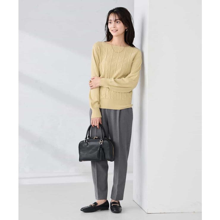 アーガイルパフスリーブニット | a.v.v【WOMEN】 | 詳細画像7 