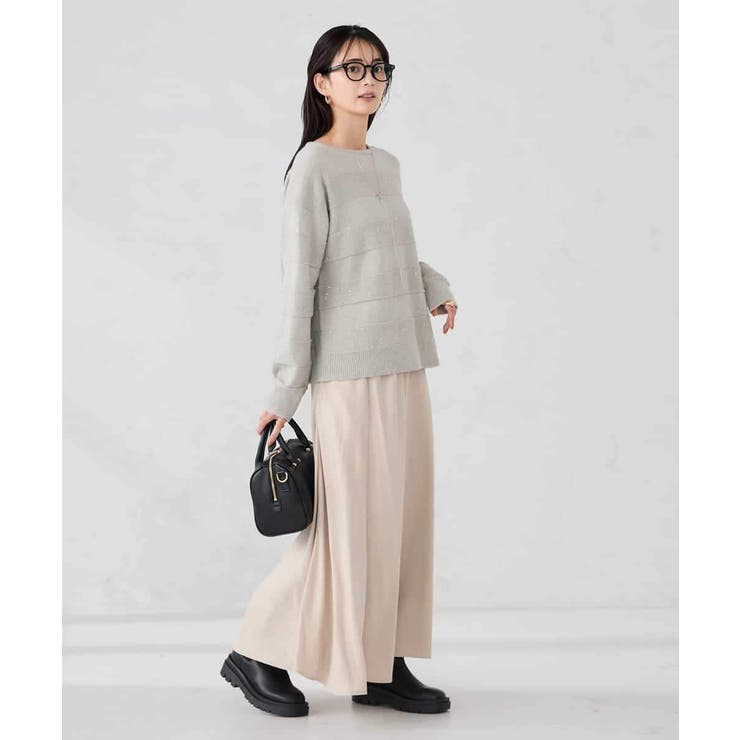 スパンコールボーダーニット | a.v.v【WOMEN】 | 詳細画像17 