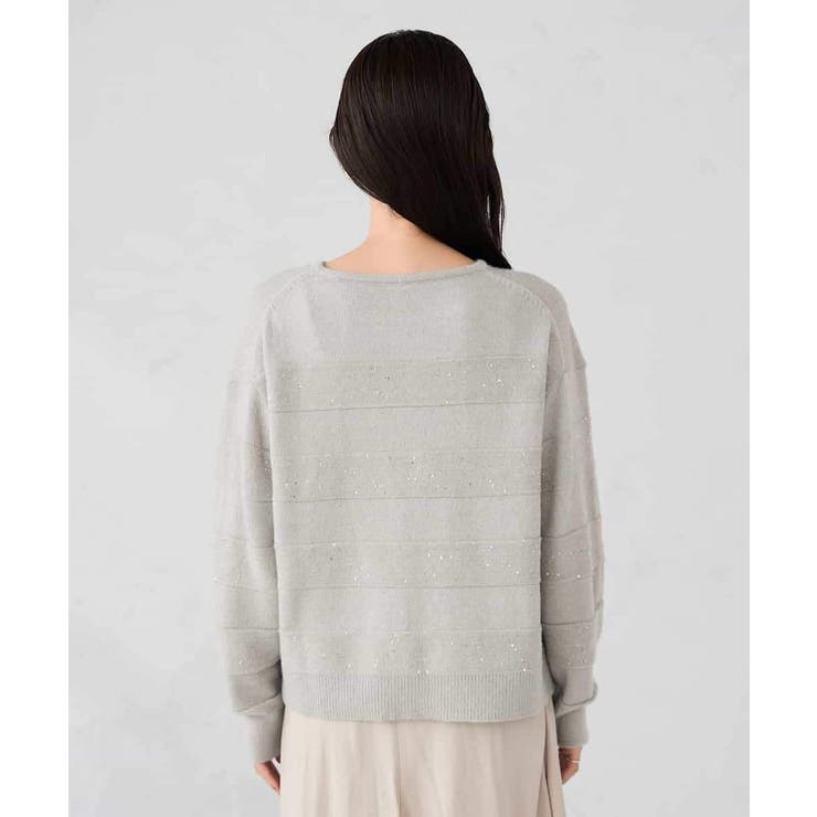 スパンコールボーダーニット | a.v.v【WOMEN】 | 詳細画像24 