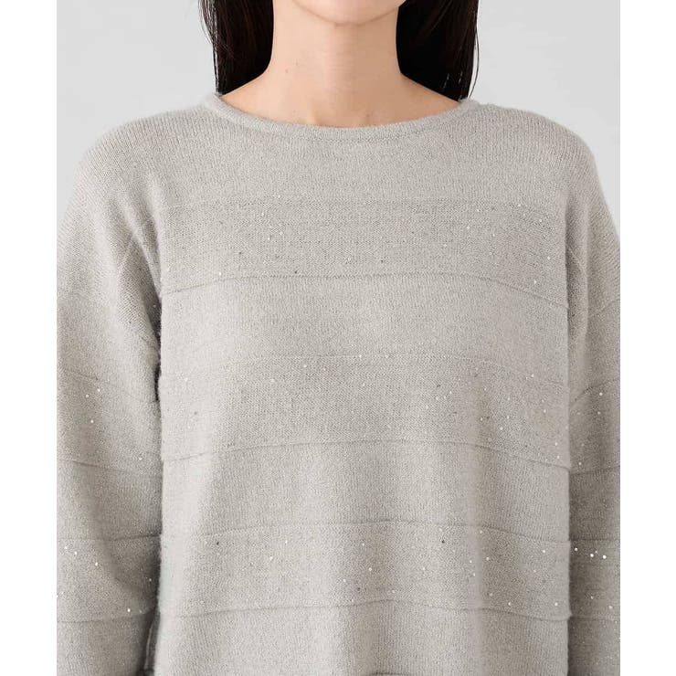 スパンコールボーダーニット | a.v.v【WOMEN】 | 詳細画像25 