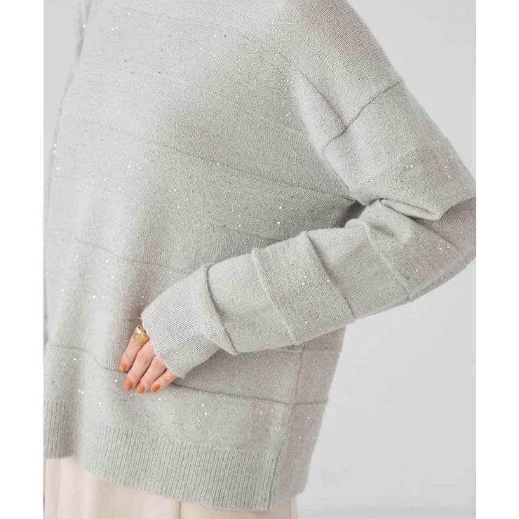 スパンコールボーダーニット | a.v.v【WOMEN】 | 詳細画像26 