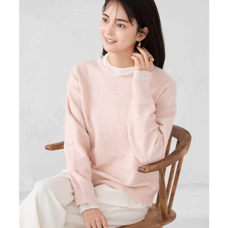 スパンコールボーダーニット | a.v.v【WOMEN】 | 詳細画像9 