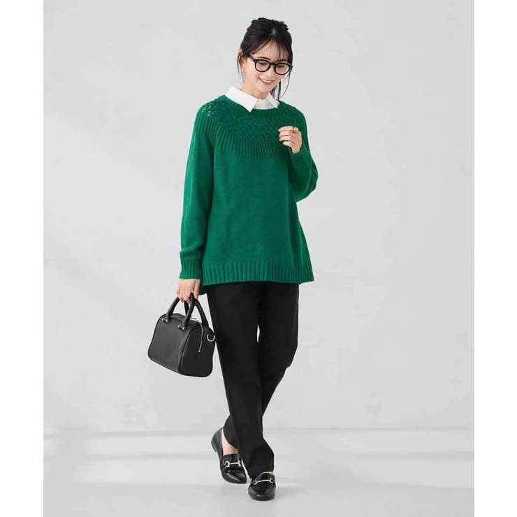 ケーブル求心風ニット | a.v.v【WOMEN】 | 詳細画像5 