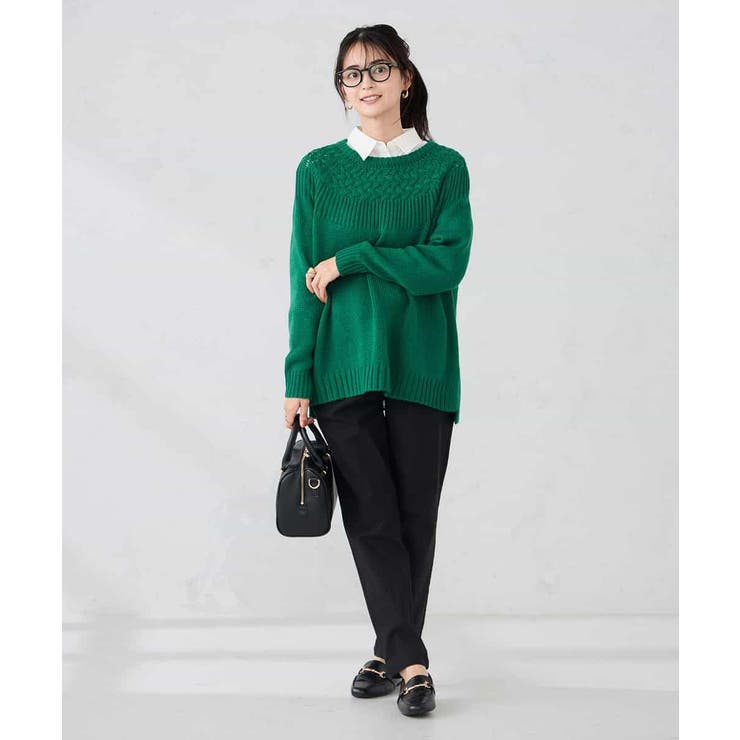 ケーブル求心風ニット | a.v.v【WOMEN】 | 詳細画像6 