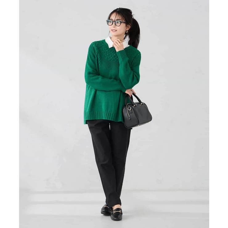 ケーブル求心風ニット | a.v.v【WOMEN】 | 詳細画像7 