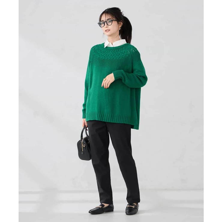 ケーブル求心風ニット | a.v.v【WOMEN】 | 詳細画像8 