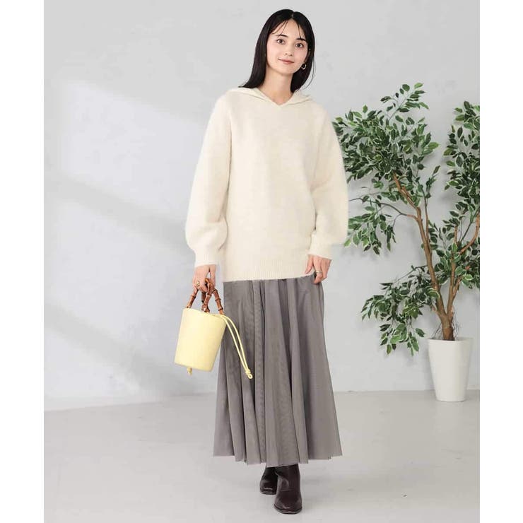 ヘアリーニットフーディー | a.v.v【WOMEN】 | 詳細画像11 