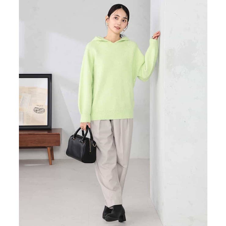 ヘアリーニットフーディー | a.v.v【WOMEN】 | 詳細画像4 